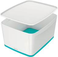 Leitz WOW MyBox, size L, White/Ice Blue - Storage Box