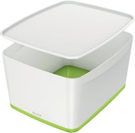 Leitz WOW MyBox, size L, White/Green - Storage Box