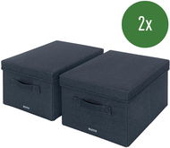 Leitz Fabric Textile Aufbewahrungsbox mit Deckel M 2 Stück 20,3 × 28,5 × 38 cm - Aufbewahrungsbox
