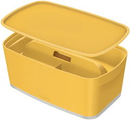 Leitz Cozy MyBox SET Storage Box with Lid + Organizer with Handle, Yellow, 5l - Storage Box