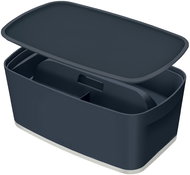 Leitz Cozy MyBox SET Storage Box with Lid + Organizer with Handle, Grey, 5l - Storage Box