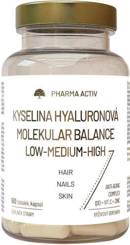 Pharma Activ Kyselina Hyaluronová molekular balance low-medium-high 90 tobolek - Hyaluronic acid - Main image