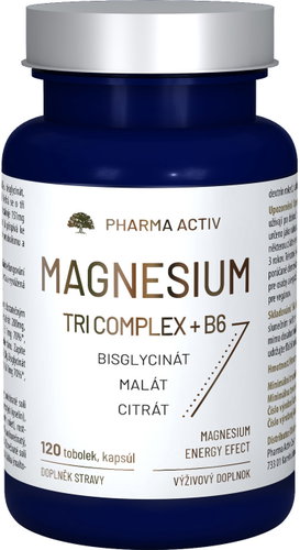 Pharma Activ Magnesium Tri Complex + B6 120 tobolek Main image Pharma Activ Magnesium Tri Complex + B6 120 tobolek - Magnesium - Main image