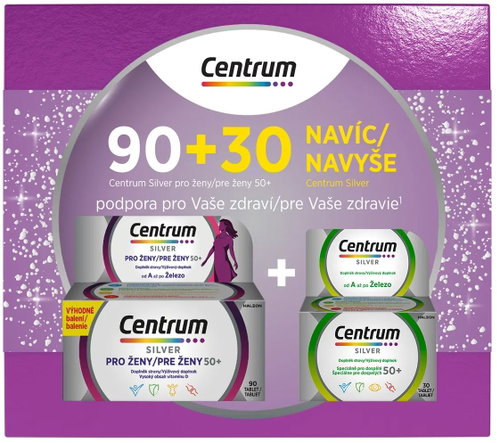 Centrum Silver for Women 90 tablets + Silver 30 tablets - Multivitamin - Main image