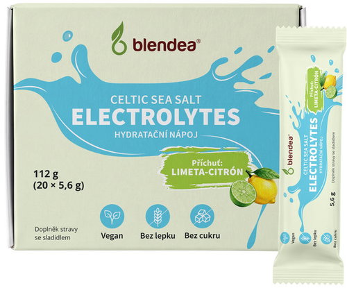Blendea Electrolytes Lime & Lemon Flavoured Hydration Drink 20 × 5.6g - Electrolytes - Main image