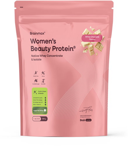 BrainMax Women's Beauty 500g, white chocolate - Protein - Main image