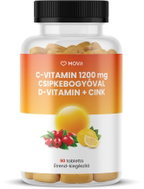 MOVit Energy vitamin C 1200 mg se šípkem + vitamin D + zinek Premium, 90 tablet - Vitamin C