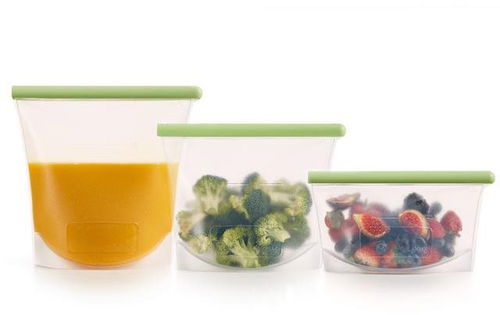 Lékué sada silikonových sáčků na potraviny Reusable, 3ks - Sáček - Hlavní obrázek