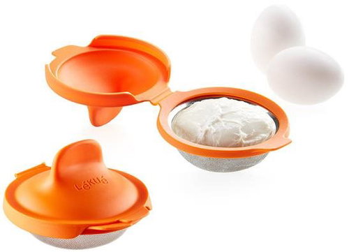 Lékué Eierpochierer Egg Poacher 2 Stück | orange - Förmchen - Hauptbild