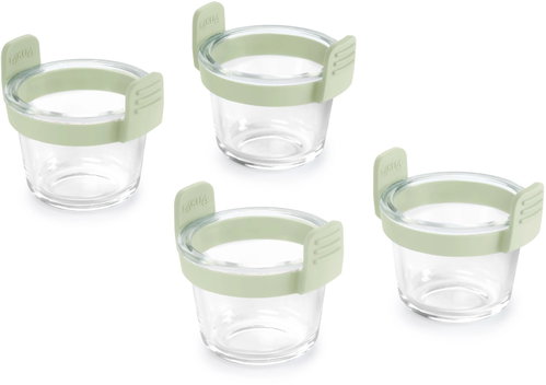 Lékué Glass Mini Baskets for Air Fryer – Transparent - Fryer Accessory - Main image