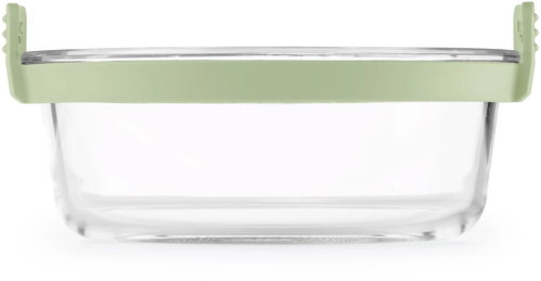 Lékué Glass Container for Air Fryer, Round - Transparent - Fryer Accessory - Main image