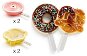 Lékué Tvořítka na nanuky ve tvaru donutů a preclíků Donut 2ks & Pretzel 2ks - Forma na nanuky