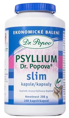 Dr.Popov Psyllium SLIM kapsle, 240 ks - Fibre - Main image