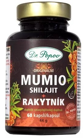 Dr.Popov Mumio Shilajit s rakytníkem, 60 kapslí - Dietary Supplement - Main image
