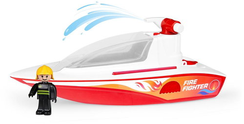 Lena Boazz firefighters boat with pump, decorative cardboard - Boat - Main image