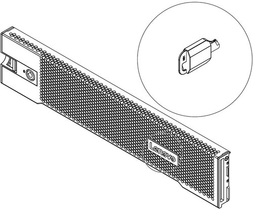 Lenovo 2U SECURITY BEZEL V2 - Laptop Lock - Main image
