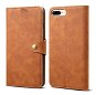 Lenuo Leather for iPhone 8 Plus/7 Plus, Brown - Phone Case