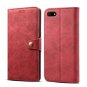 Lenuo Leather tok Huawei Y5 (2018) készülékhez, piros - Mobiltelefon tok