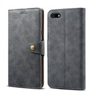 Lenuo Leather na Huawei Y5 (2018), sivé - Puzdro na mobil