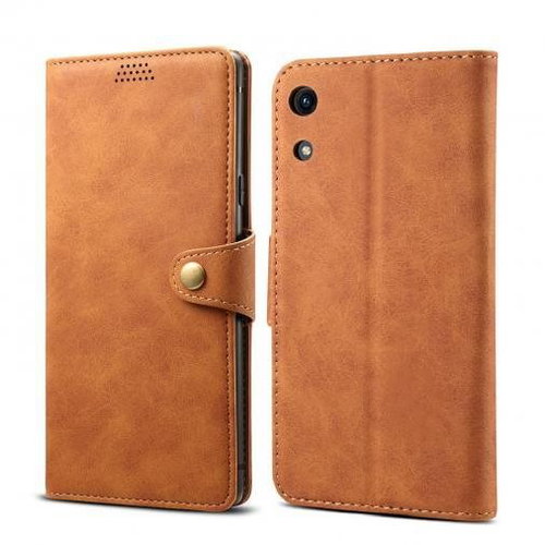 Lenuo Leather for Honor 8A, Brown - Phone Case - Main image