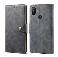 Lenuo Leather für Xiaomi Mi A2, grau - Handyhülle
