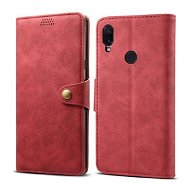 Lenuo Leather für Xiaomi Redmi Note 7, rot - Handyhülle