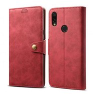Lenuo Leather for Xiaomi Redmi 7, Red - Phone Case