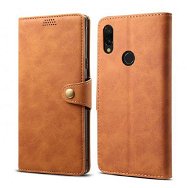 Lenuo Leather for Xiaomi Redmi 7, Brown - Phone Case