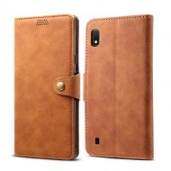 Lenuo Leather for Samsung Galaxy A10, Brown - Phone Case