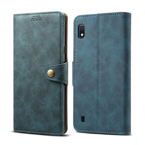 Lenuo Leather for Samsung Galaxy A10, Blue - Phone Case - Main image