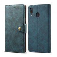 Lenuo Leather tok Samsung Galaxy A30 készülékhez, kék - Mobiltelefon tok