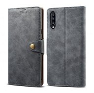 Lenuo Leather für Samsung Galaxy A50/A50s/A30s, Grau - Handyhülle