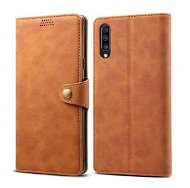 Lenuo Leather für Samsung Galaxy A70, Braun - Handyhülle