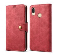 Lenuo Leather for Huawei P30 Lite/P30 Lite New Edition Red - Phone Case
