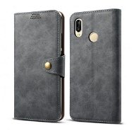 Lenuo Leather for Huawei P30 Lite/P30 Lite New Edition, Grey - Phone Case