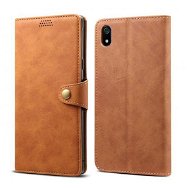 Lenuo Leather for Xiaomi Redmi 7A, brown - Phone Case