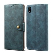 Lenuo Leather für Xiaomi Redmi 7A, Blau - Handyhülle