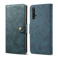 Lenuo Leather tok Honor 20/Huawei Nova 5T készülékhez, kék - Mobiltelefon tok