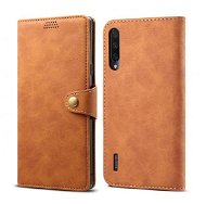 Lenuo Leather tok Xiaomi Mi A3 készülékhez, barna - Mobiltelefon tok