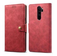 Lenuo Leather für Xiaomi Redmi Note 8 Pro, Rot - Handyhülle