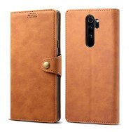 Lenuo Leather für Xiaomi Redmi Note 8 Pro, Braun - Handyhülle
