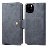 Lenuo Leather for iPhone 11 Pro, grey - Phone Case