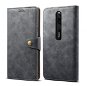 Lenuo Leather für Xiaomi Redmi 8, grau - Handyhülle