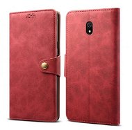 Lenuo Leather für Xiaomi Redmi 8A, rot - Handyhülle