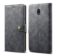 Lenuo Leather für Xiaomi Redmi 8A, grau - Handyhülle