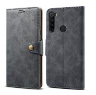 Lenuo Leather für Xiaomi Redmi Note 8T, grau - Handyhülle