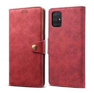 Lenuo Leather for Samsung Galaxy A71, Red - Phone Case