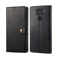 Lenuo Leather pre Xiaomi Redmi Note 9, čierne - Puzdro na mobil
