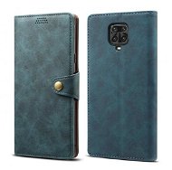 Lenuo Leather for Xiaomi Redmi Note 9 Pro/Note 9S, Blue - Phone Case