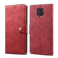 Lenuo Leather pre Xiaomi Redmi Note 9 Pro/ Note 9S, červené - Puzdro na mobil